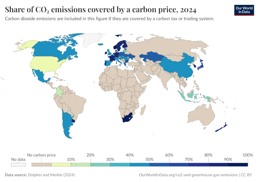 A thumbnail of the "Share of CO₂ emissions covered by a carbon price" chart