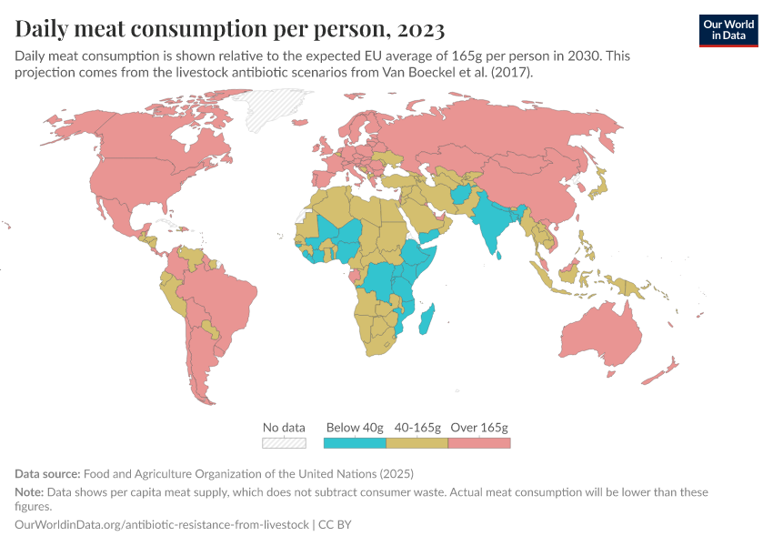 A thumbnail of the "Daily meat consumption per person" chart