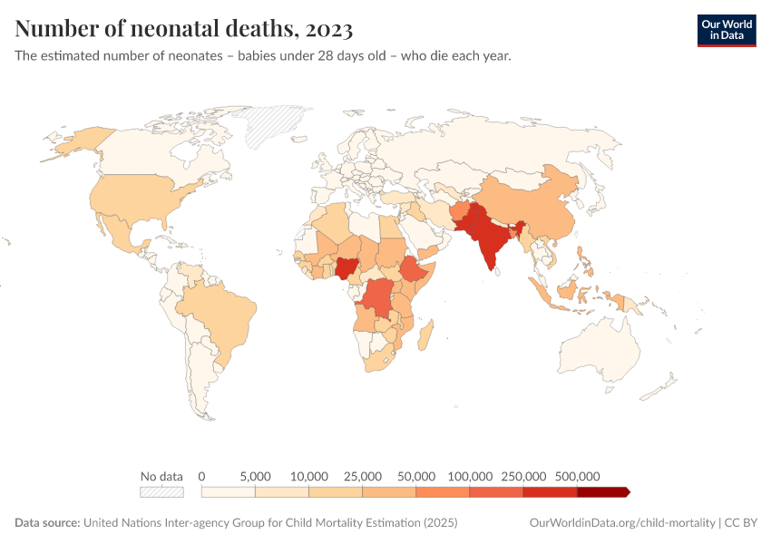 A thumbnail of the "Number of neonatal deaths" chart