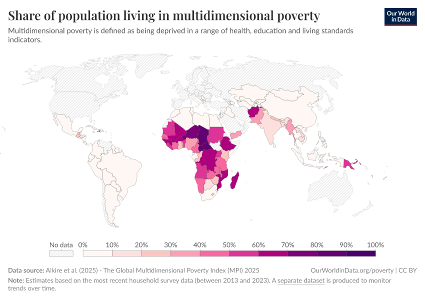 A thumbnail of the "Share of population living in multidimensional poverty" chart